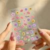 1Pc Relief Texture Floral Nail Art Sticker Waterproof Art Floral Nail Decal Fashion Design Floral Nail Slider
