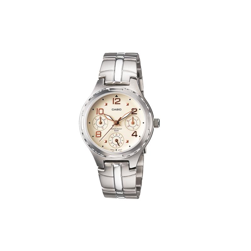 

Casio STANDARD series small dial waterproof quartz movement stainless steel strap Japanese and Korean watch women s watch yellow dial LTP-2064A-7A3VDF жёлтый