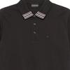 Emporio Armani Ss25 Solid Color Polo Shirt Men Tops Black EM0008-54AF1-2955