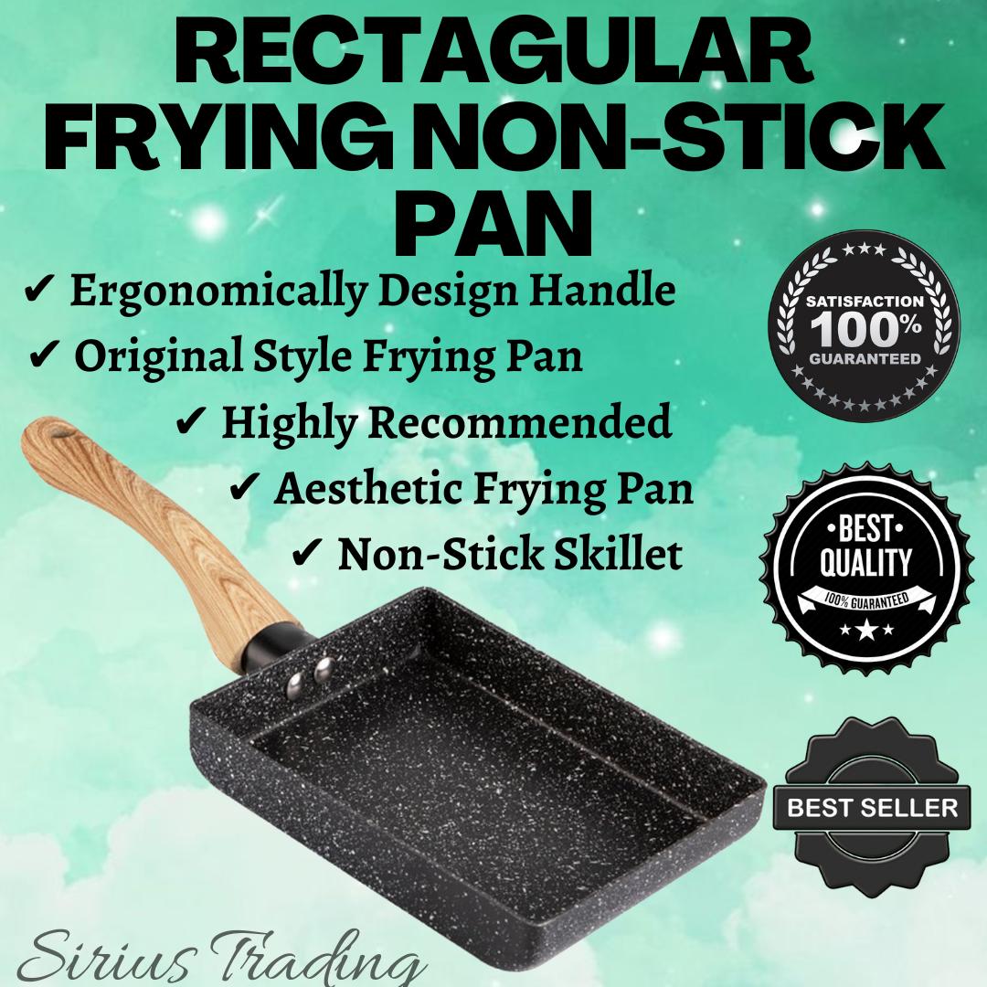 BEST QUALITY RECTANGULAR NON-STICK FRYING PAN | Japanese Tamagoyaki Omelet Egg Pan | Original Style Frying Pan | Anti Scalding Handle Frying Pan |
