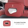 1Pcs Car Accessories Quality Leather Auto Paper Towel Storage Bag For Lincoln Z Navigator Town-car Aviator MKZ Corsair MKX MKS swtt5