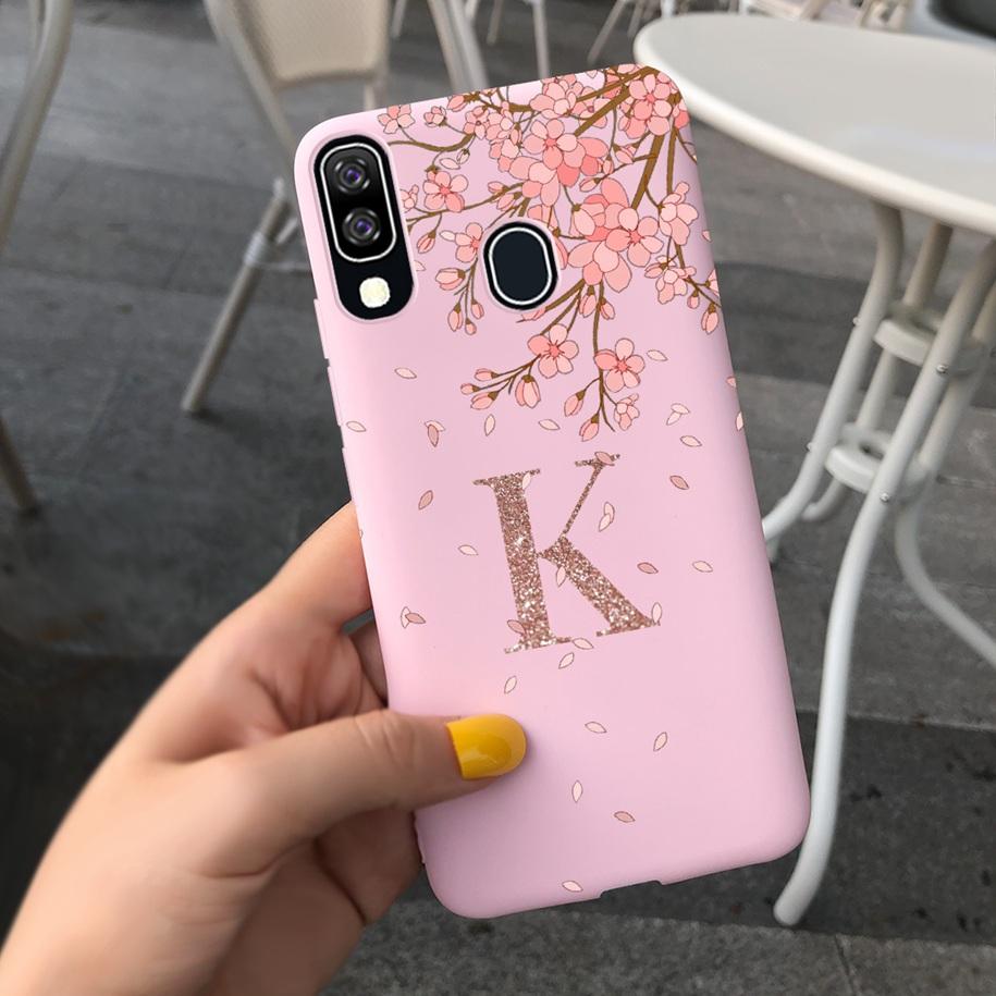 For Samsung Galaxy A40 2019 Case A405 SM-A405F Phone Cover Fashion Letters Shockproof Bumper For Samsung A41 SM-A415F A 40 Coque