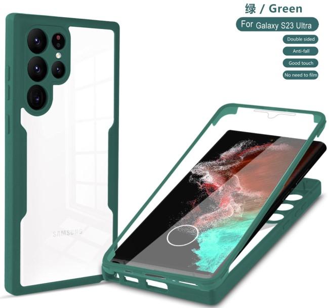 360 Full Protection Case For Samsung S23 S22 S21 Ultra Plus FE A53 A52 A13 A32 A33 A73 A71 A51 A23 A22 Double-Sided Shock Cover