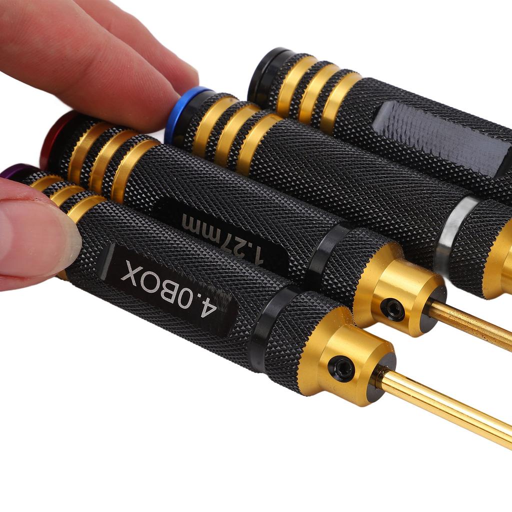 4Pcs RC Screwdriver Socket Hex Aluminium Alloy Repair Maintenance Tool Set Kit for Toy Model