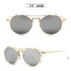 Kdeam Steam Punk Clip on Sunglasses for Men  Brand Designer Round Sun Glasses Women Baroque Carved  Metal Legs  with Box
