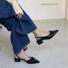 Summer Women's Cover Toe Sandals Elegant Shallow Singbacks Mules Shoes Ladies Comfort Low Heel Dress Shoes