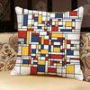 Piet M-Mondrian Art Pillow Case Pillowcase, Double-sided Printed, Sofa Cushion, Bedroom Headboard Pillow