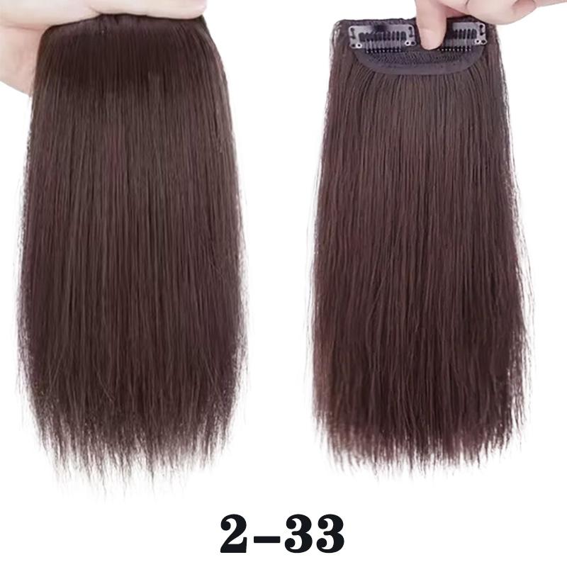 

MISS WIG Sythetic 2 клипсы в волосах короткие прямые накладные волосы накладные натуральные невидимые шпильки для женщин аксессуары для истончения волос 30cm