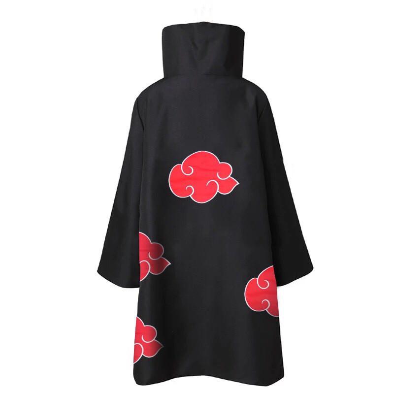 Set pláště Akatsuki s červenými mraky: Obsahuje plášť Naruto, prsten, doplňky čelenky - Ideální pro halloweenský kostým