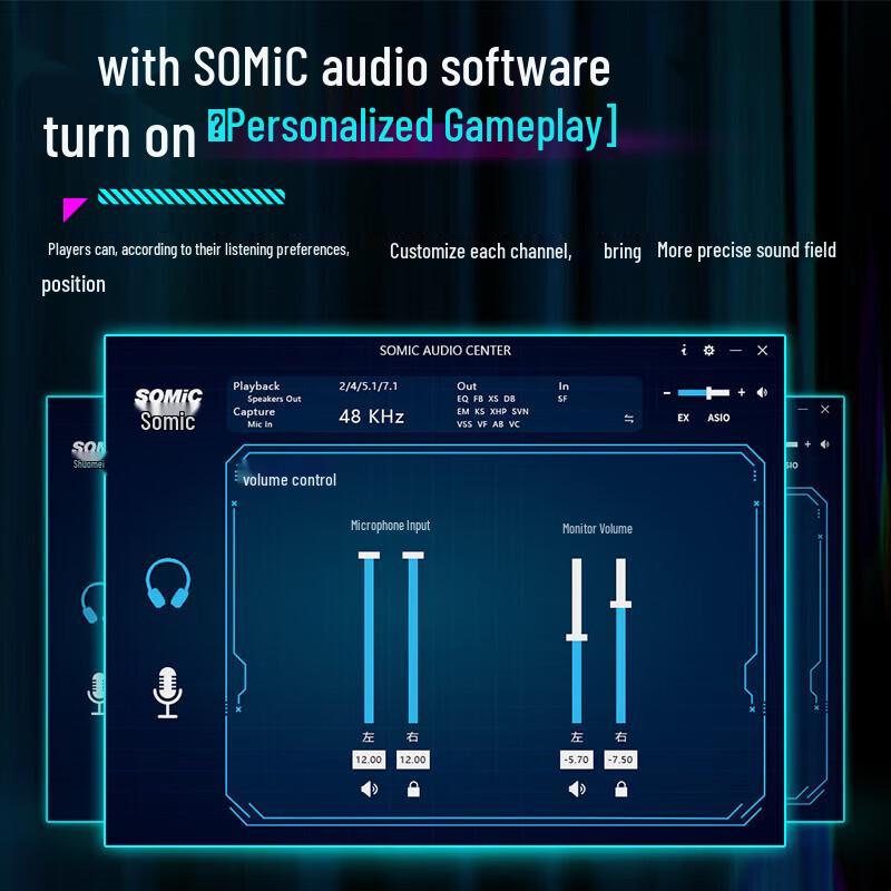 SOMIC MH201 Tri-Mode Gaming Headset