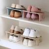 Plastic Double Layer Save Space Economy Shoe Storage Shelf Shoe Rack Storage Tool For Home Use