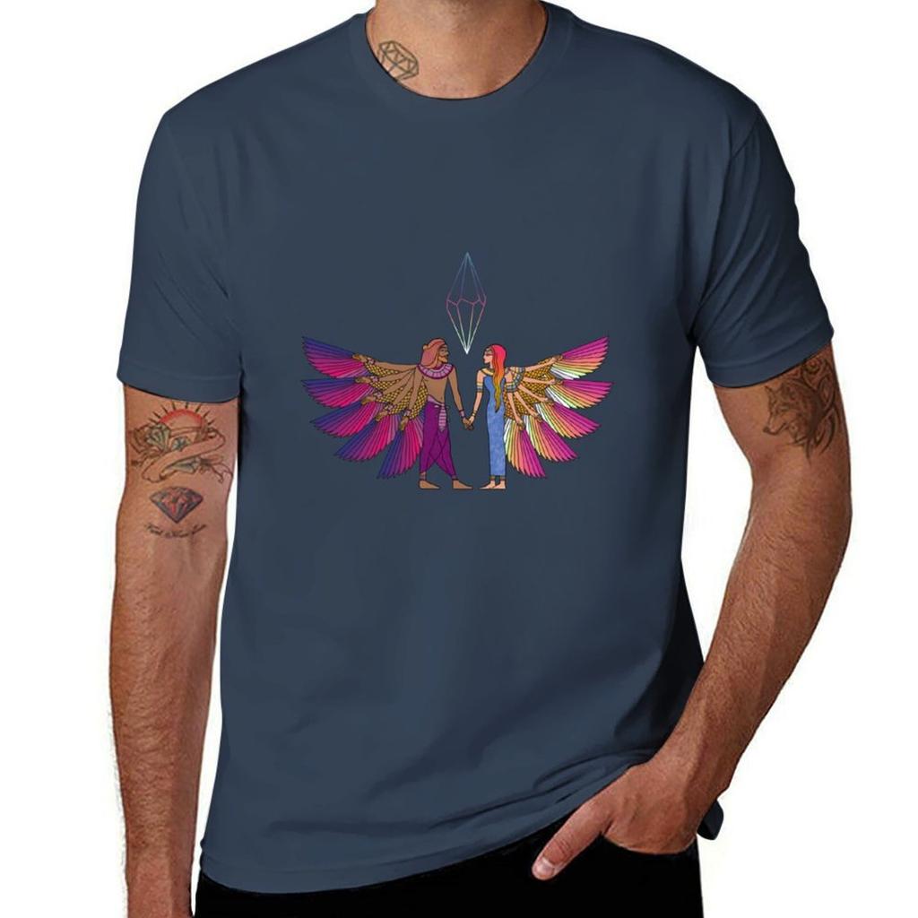 Aurora Couple Tshirt Relaxed Fit Casual Short Sleeve Top