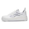Li Ning Floating Light Slip Resistant Abrasion Resistant Low top Skateboard Shoes Women's White Gray AGCT142-1