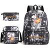 Capybara Animal Print 3Pcs Student Bookbag Set Shoulder Bag Pencil Case Children School Bag for Boys Girls Lightweight Daypack