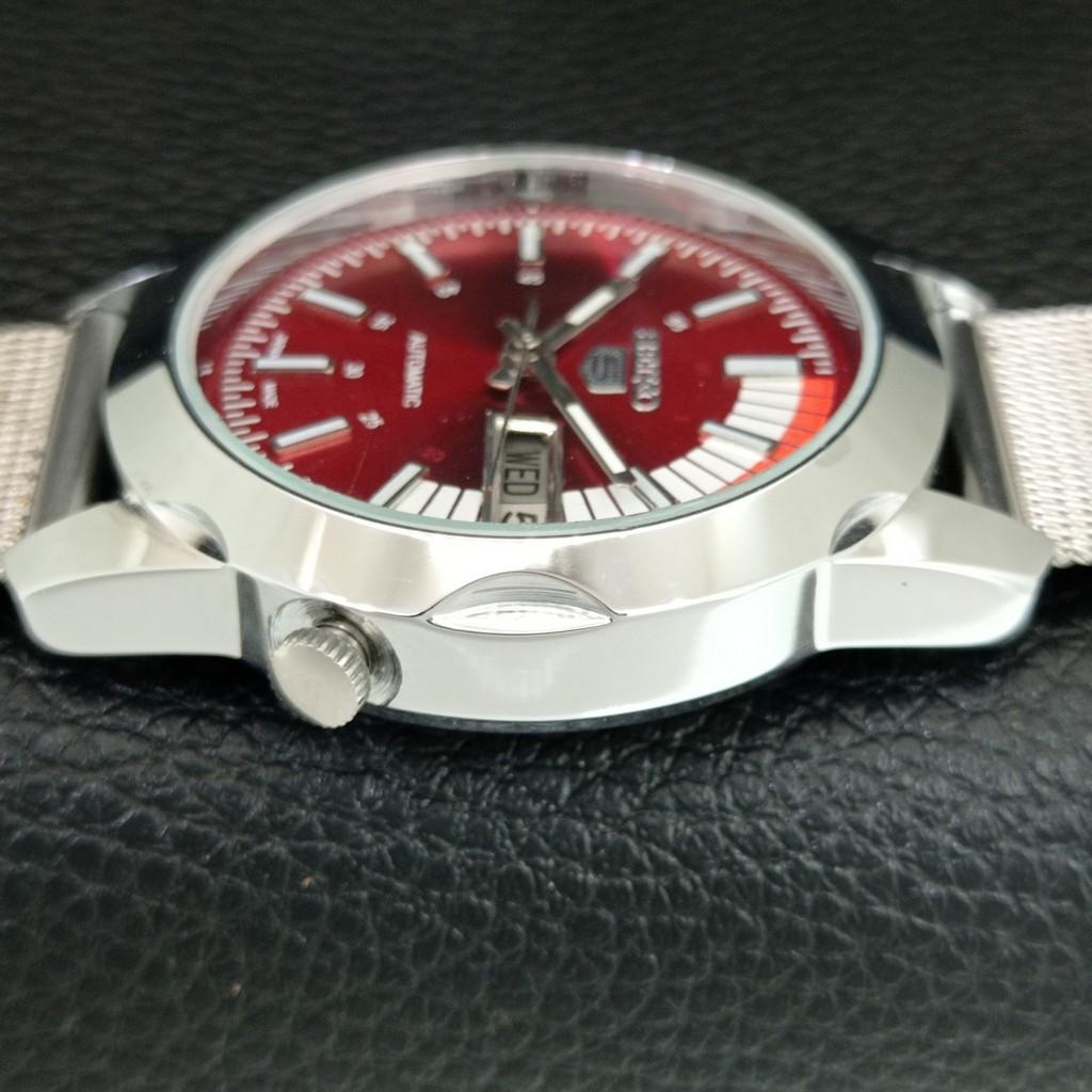 Seiko 5 AUTOMATIC 7009A VINTAGE REFURBISHED JAPAN MENS RED DIAL WATCH A446293-1