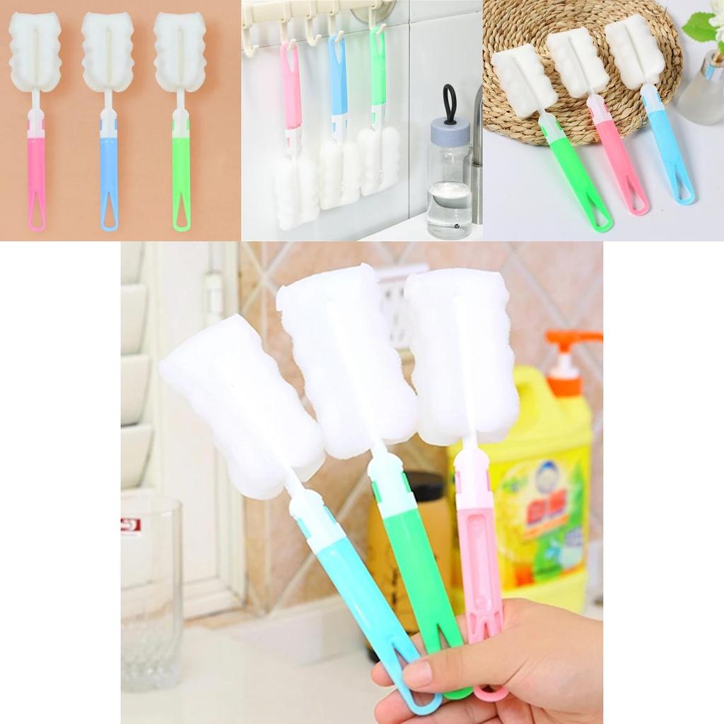 Versatile Glass Pot Washing Tool With Soft Sponge For All Cup Types