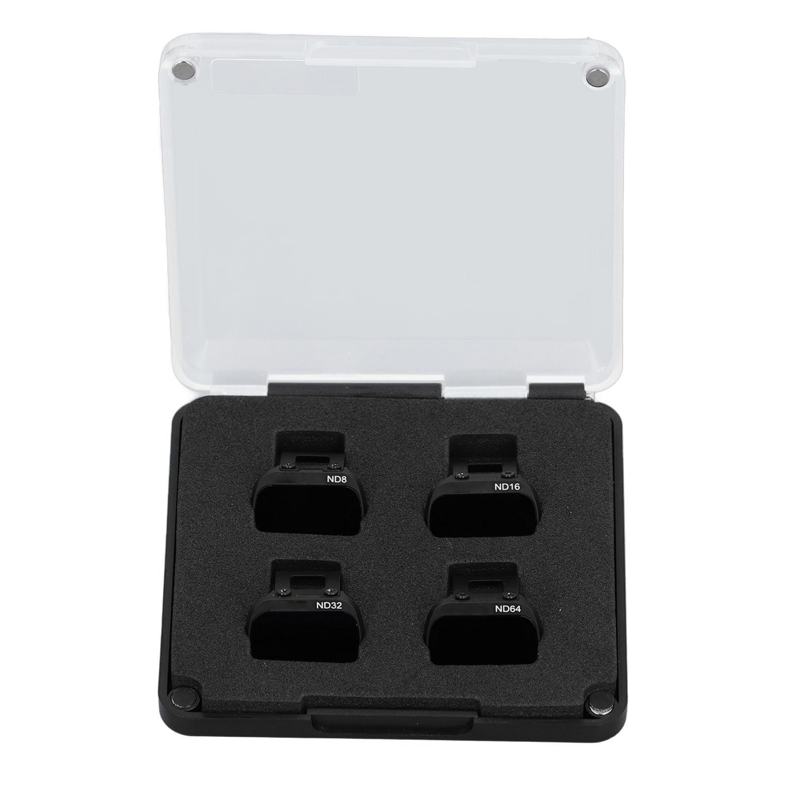 

4 in 1 Drone ND Filter Set Aluminum Alloy Optical Glass ND8 ND16 ND32 ND64 Neutral Density Camera Lens Filter for Drone