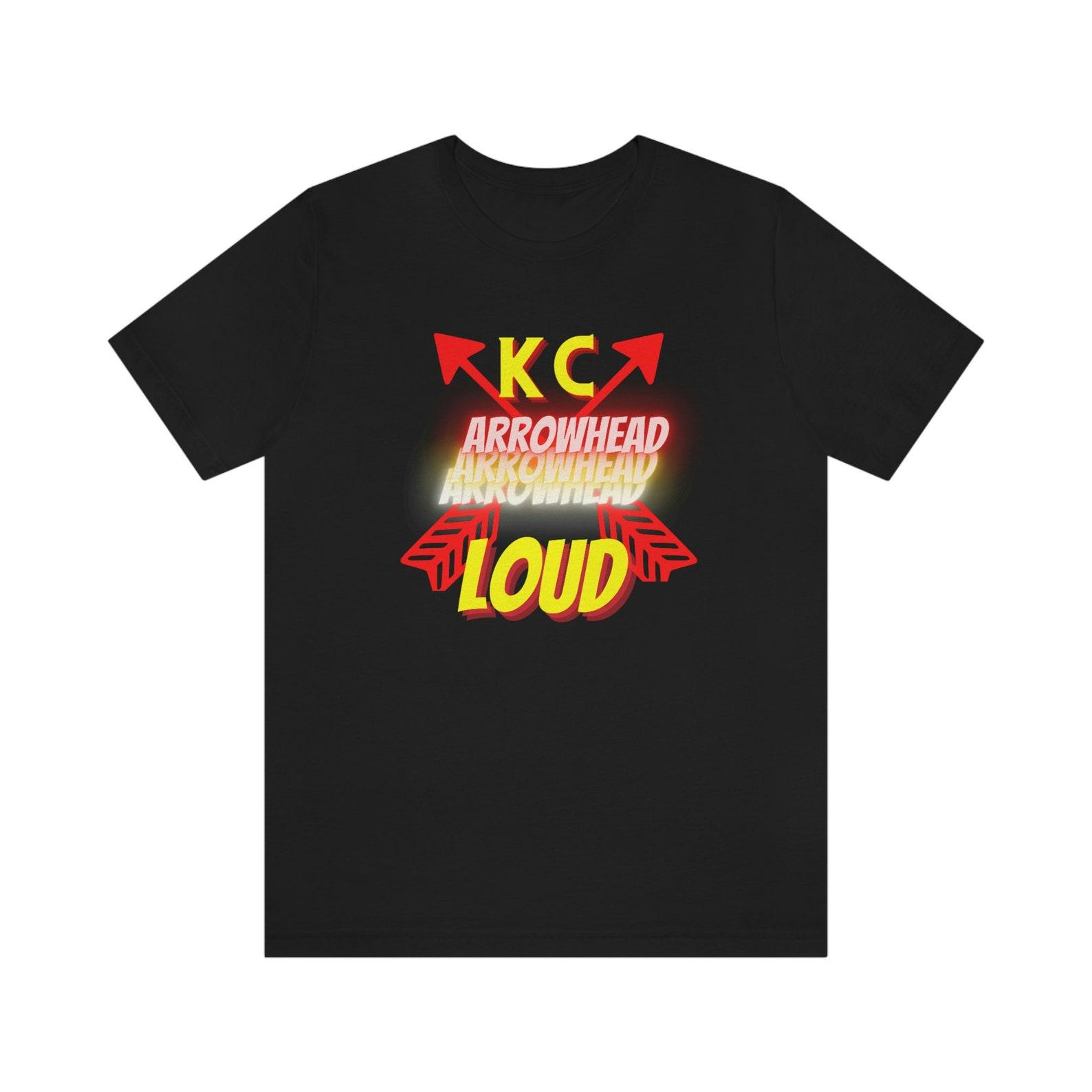 Arrowhead, Loudest Stadium, Kansas City Chief s Football, Jersey Short Sleeve Tee, kansas city chiefs, kansas city chiefs shirt, chiefs 4XL