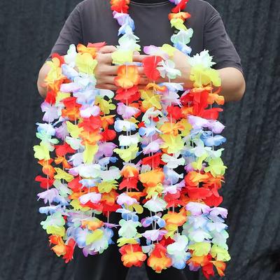 10ks Torpil Havajský náhrdelník z umělých květin Aloha Luau Hawaii Téma Party Garland Letní Beach Svatba Narozeninová párty Dekor
