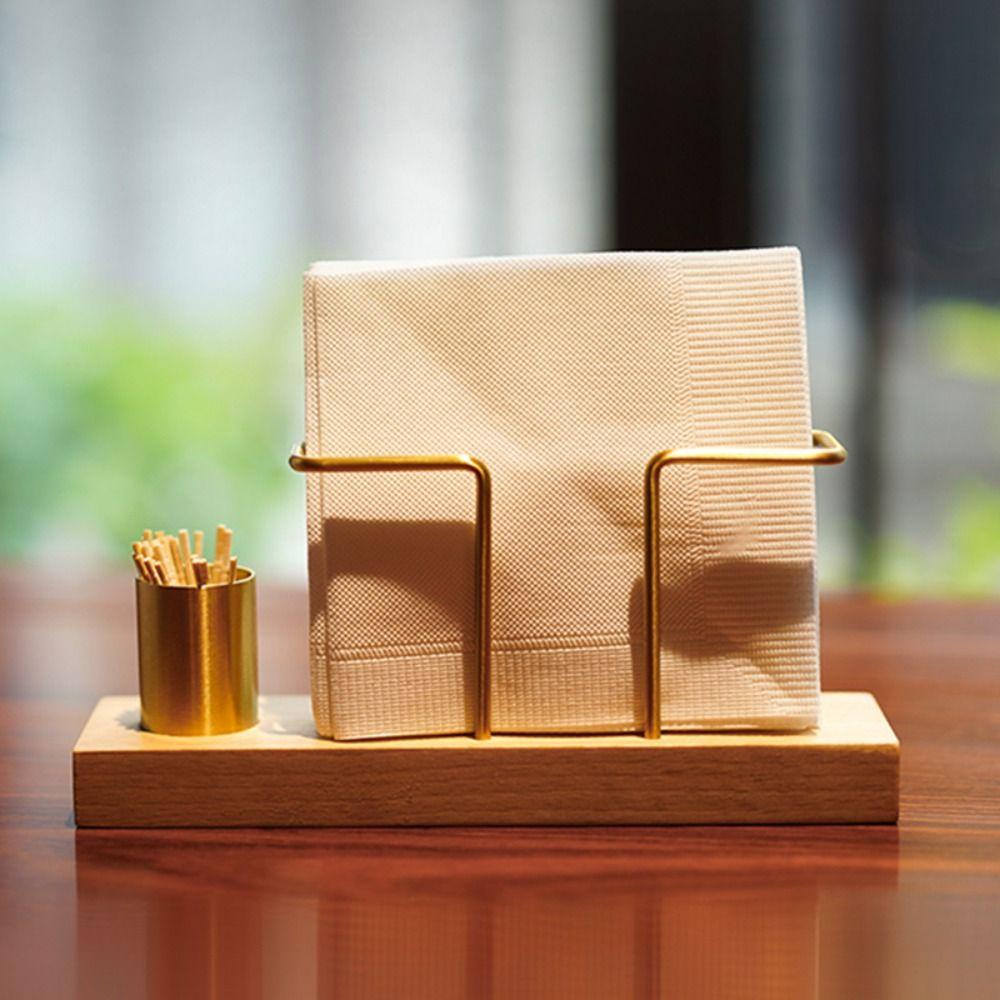 Metal Napkin Holder Gold Tissue Dispenser Decorative Tissue Box  Home