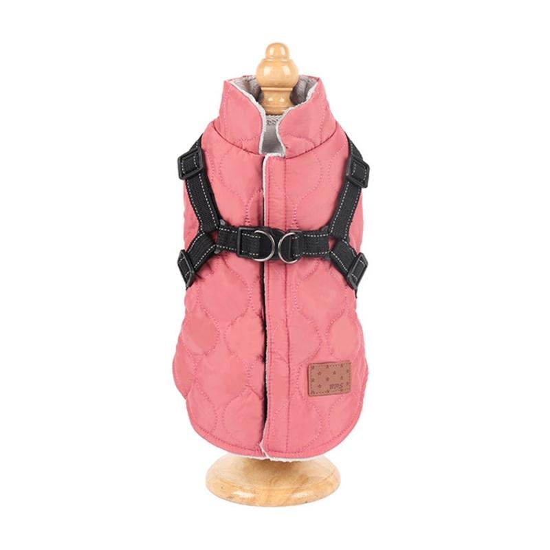 Dog Jackets Winter Warm Dog Clothes for Small Dog Stand Collar Pet Clothing Kitten Cat Windproof Jackets Hoodie Coat