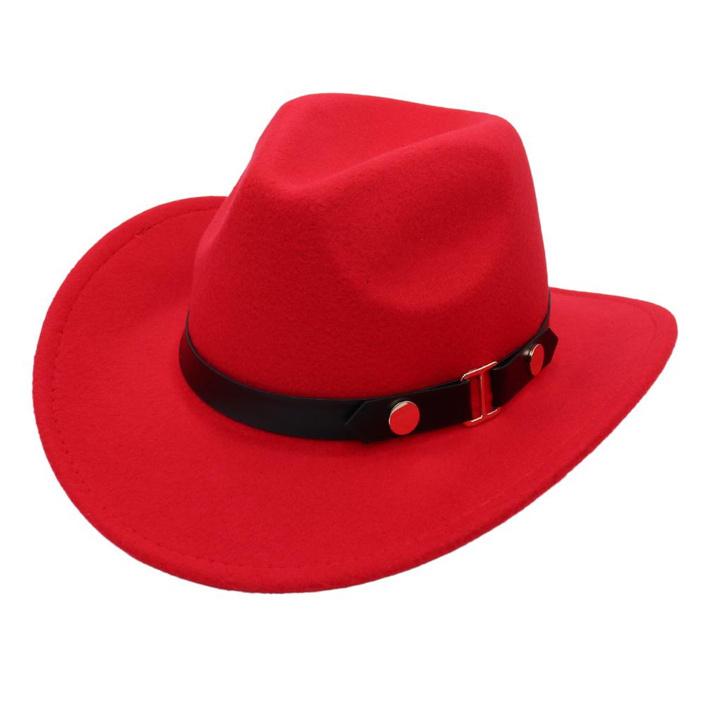 Тибетский этнический стиль, Западная джинсовая шляпа-цилиндр с отворотами, Весенняя и осенняя джазовая шляпа, Аксессуары-ремень, Фетровая шляпа для мужчин и женщин One size fits all