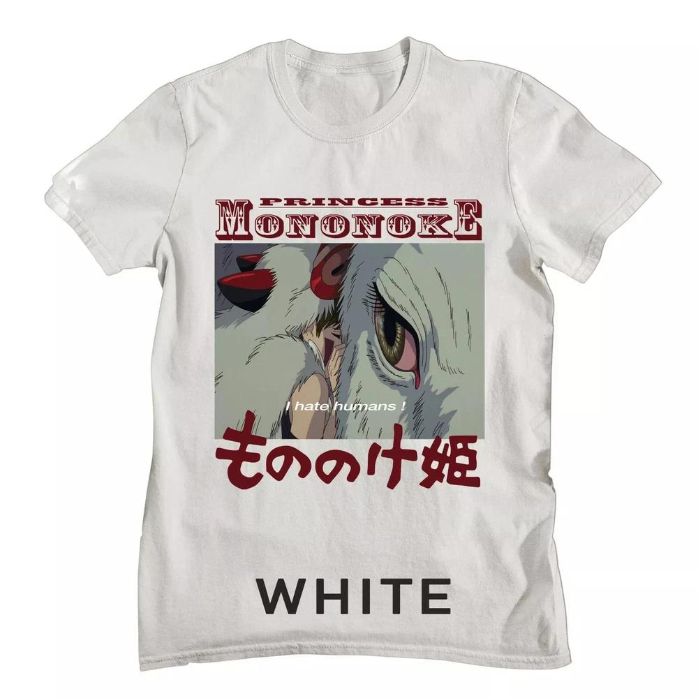Princess Mononoke Studio Ghibli Anime New Unisex Tshirt White S