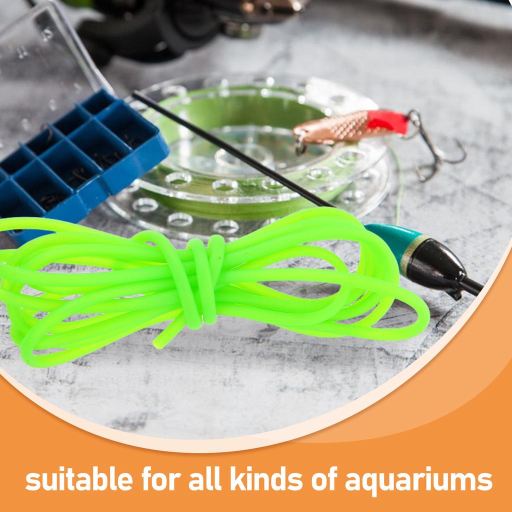 PVC Aquarium Air Pump Tubing 4M Oxygen Hose Flexible Clear Resistant Kinking Fish Tank Pond Aeration System Accessory Long Hose