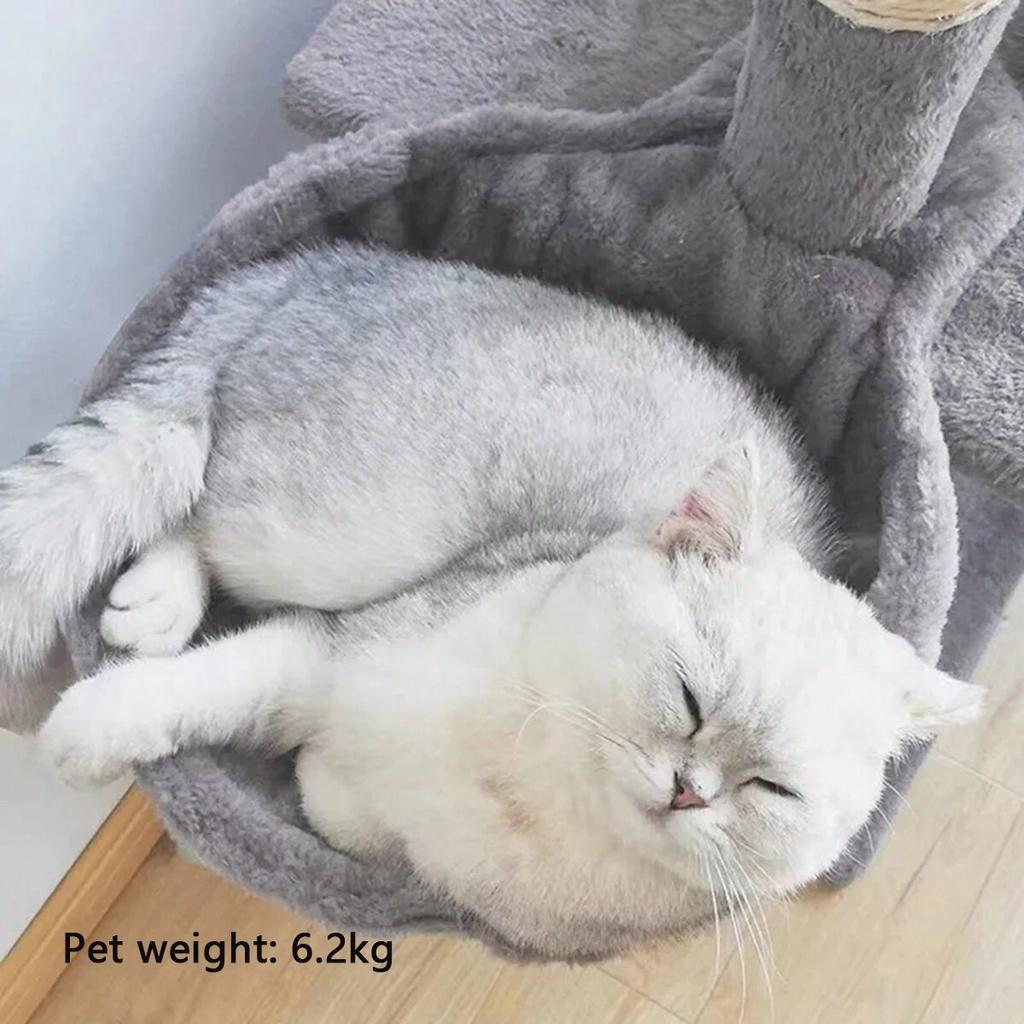 1pc-Cat Spoon Nest, Cat Climbing Frame Accessories, Cat Hammock, Plush Designed Cat Frame Nest