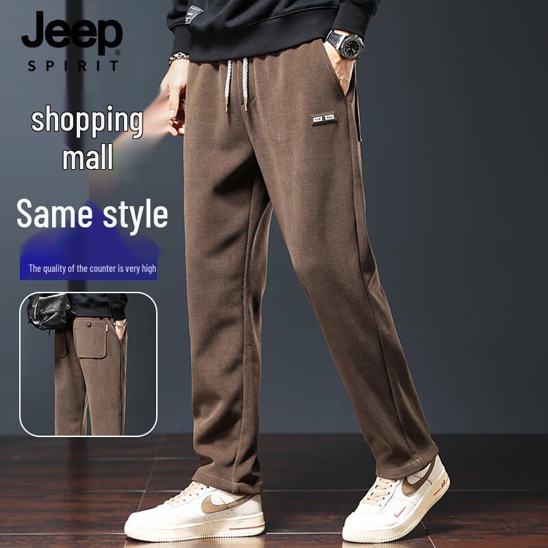 

JEEP SPIRIT Men s Straight-Leg Casual Sports Pants 4XL