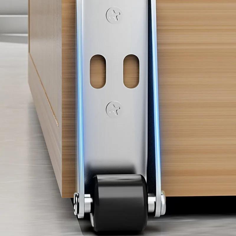 Multi-function Pulley Caster Wheels Bracket Directional Wheel Side Mount Casters Furniture Wheels Smooth Quiet Rolling Casters