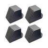 Set of 4 Non Slip Rubber End Covers for Fitness Equipment and Chair Legs