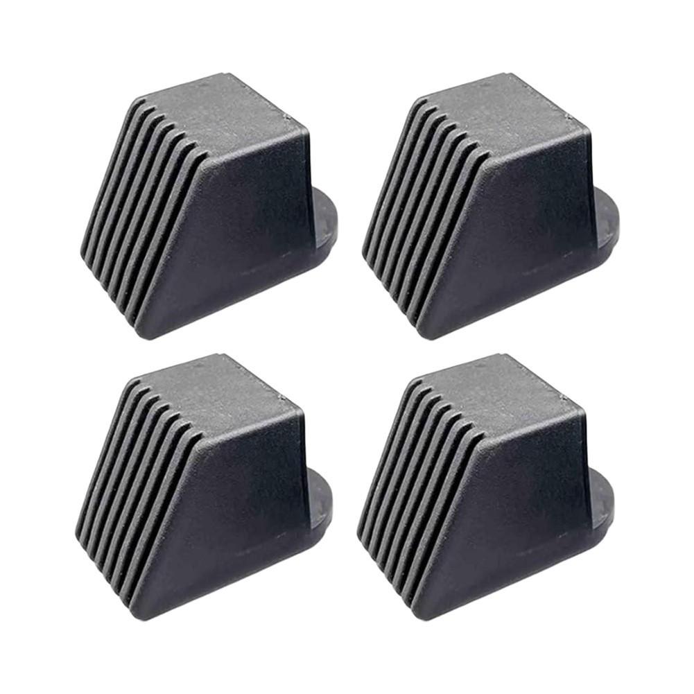 Set of 4 Non Slip Rubber End Covers for Fitness Equipment and Chair Legs
