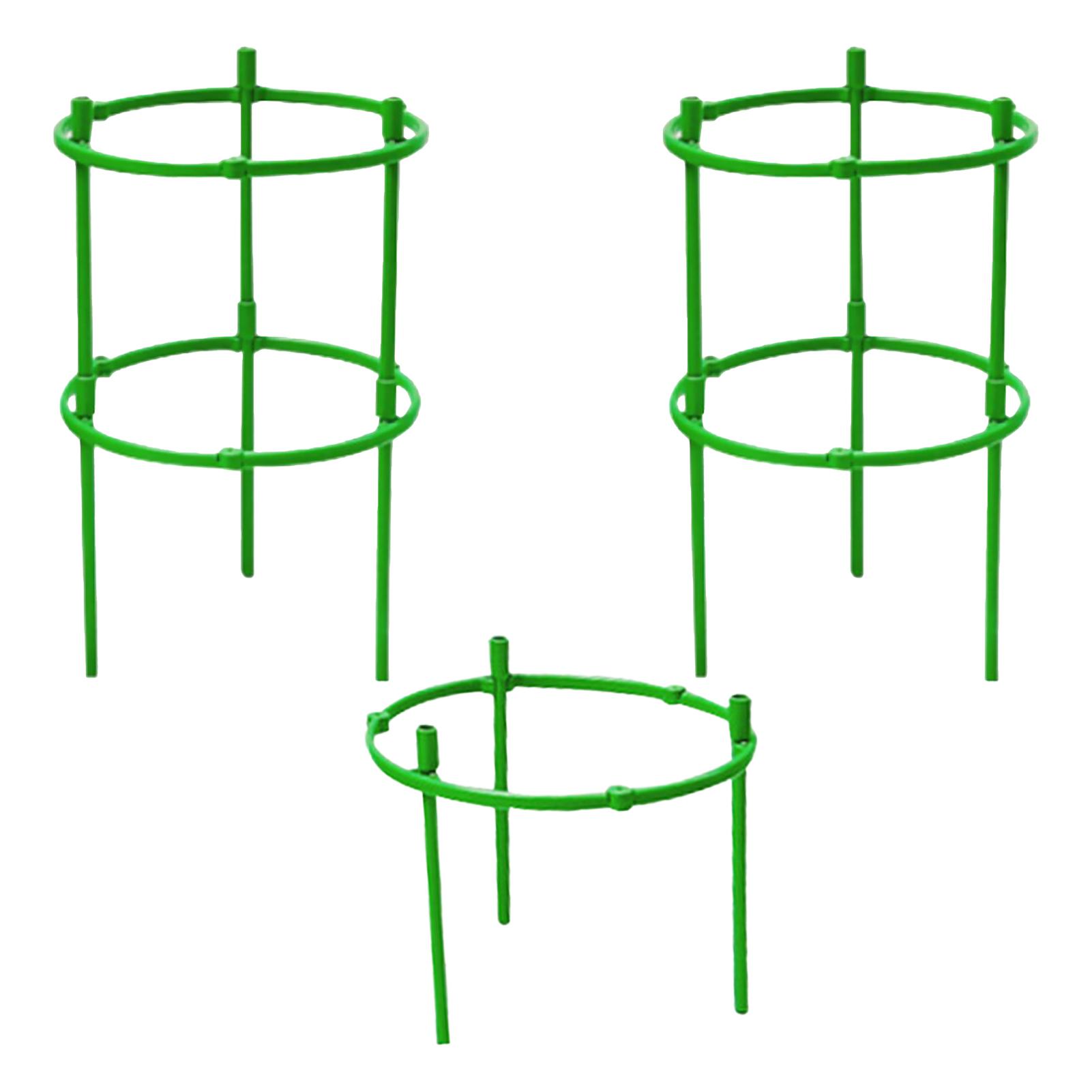 

5/10pcs Plant Support Pile Round Climbing Vines Stake Bonsai Fixing Rod Garden Plant Stake Holder Flower Ring Support Rack