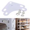 10Pcs Corner Plates For Slotted Angle Bar Triangular Piece Angle Steel Shelf Accessories