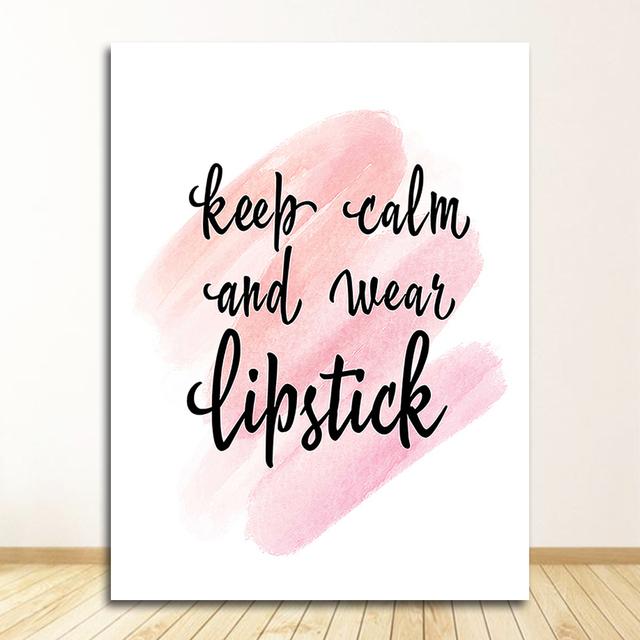 Pokój Piękna Dziewczyna Dekoracja Domu Perfumy Moda Szminka Makijaż Pędzle Wydruk Płótno Sztuka Malowanie Obraz Ściana Bez Ramki