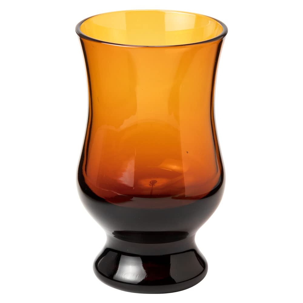 

BYRON Coffee Glass, Amber (MO-1023AMB) - Showa Modern Coffee. A nostalgic reproduction of a cute, retro cafe glass from the olden days.