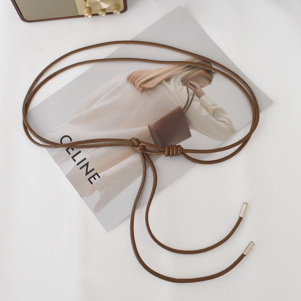 

Trendy Pu Soft Leather Knotted Waist Belt For Women Great For Adding Flair To Any Outfit Caramel