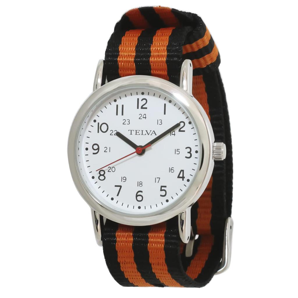 [Clefer] Analog Watch Waterproof Nylon Strap 190291 Women's Black