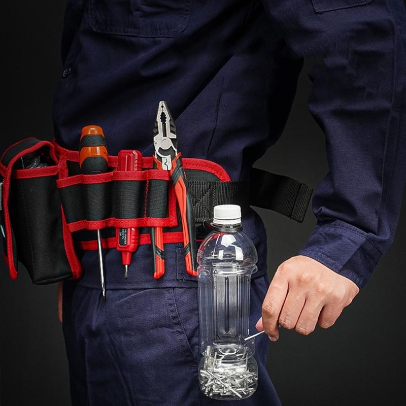 Electrician Tool Pouches Tool Belt Pouches Multiple Pockets Tool Organizers Attachment Pouches for Technician Maintenance