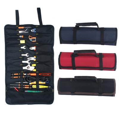 Bolsas de tela Oxford de bolsillo múltiple, kit de reparación de automóviles plegable, bolsa grande enrollada para herramientas de reparación, bolsas de almacenamiento, organizador de kit de herramientas