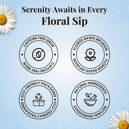 Twinings Pure Chamomile Tea, 25 Tea Bags| Caffeine-Free| Flower Based Infusion| Relieves Anxiety| Promotes Good Sleep | Pack of 1