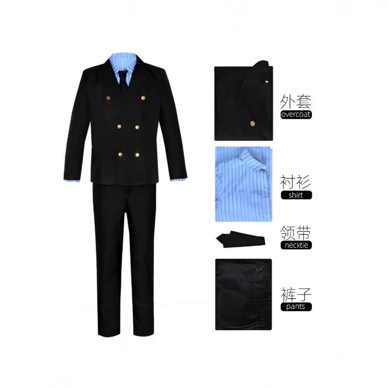 Jednodílný kostým ONE PIECE, ovoce bariéry Sanji/Shanghi cosplay dvoudimenzionální animační oblek