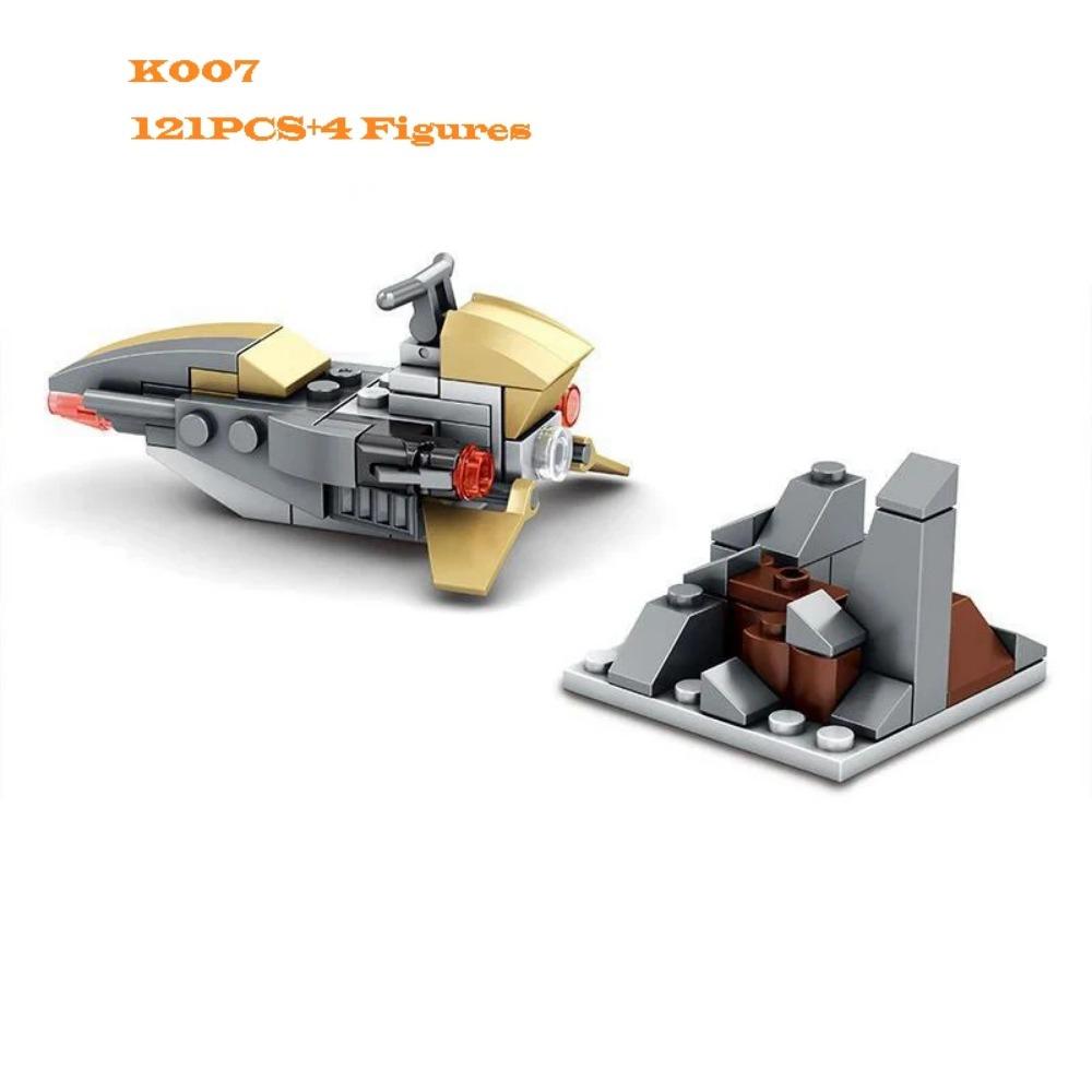 MOC Fighter Building Blocks Kit Bricks Classic Creative Assembling Educational Kids Toys Boys Compatible Legostarwar Gift