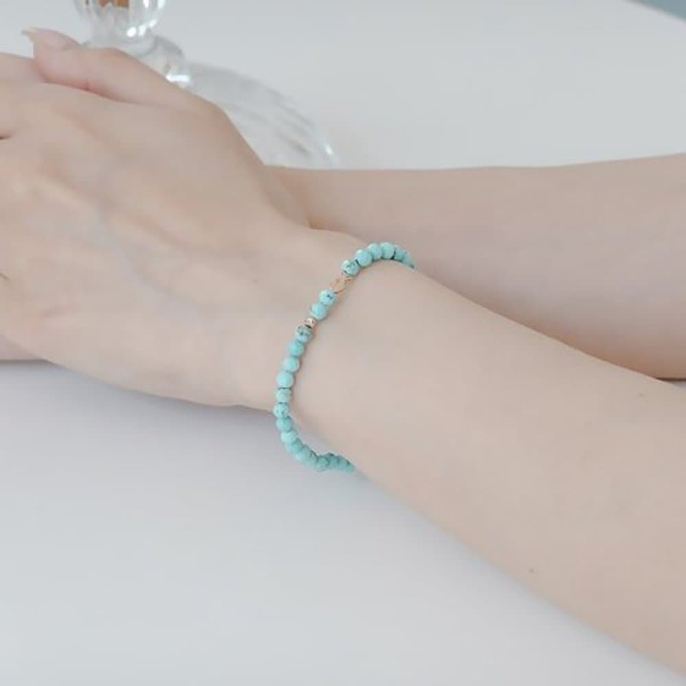 14K Baby Fish Turquoise Bracelet Oppb0721