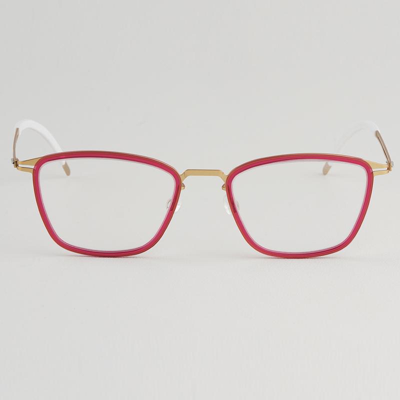 New Men's Square Titanium Screwless Glasses Frame Women Fashion Ultralight Brand Designer Eyewear Handmade Eyeglasses Spectacles