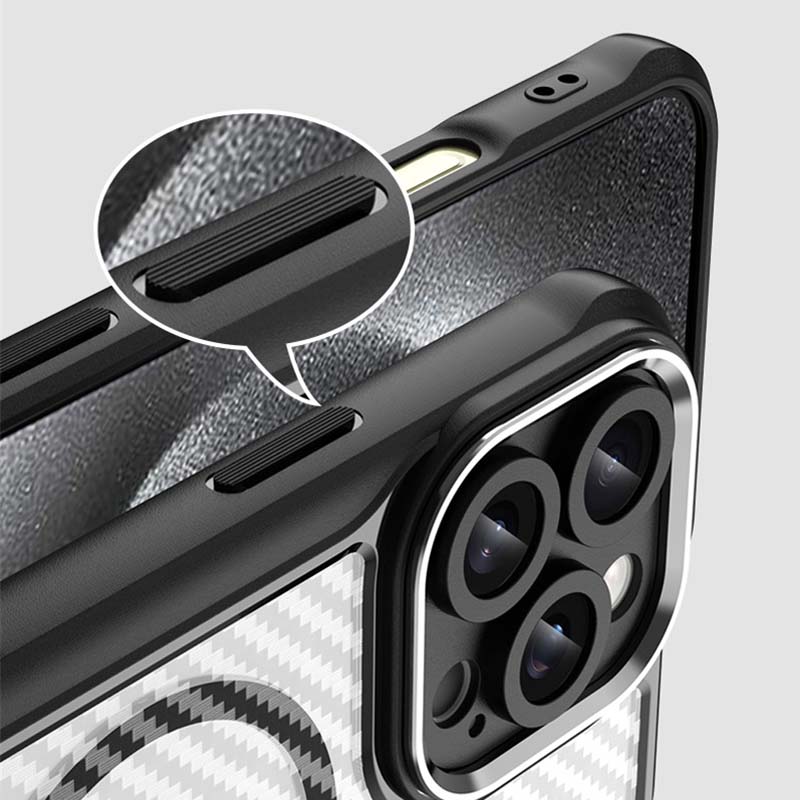 Fundas For iPhone 16 Pro Max For Magsafe Magnetic Carbon Fiber Phone Case For Apple 15 14 13 12 11 Pro Max 16 Plus Wireless Charging Magsafing Cover