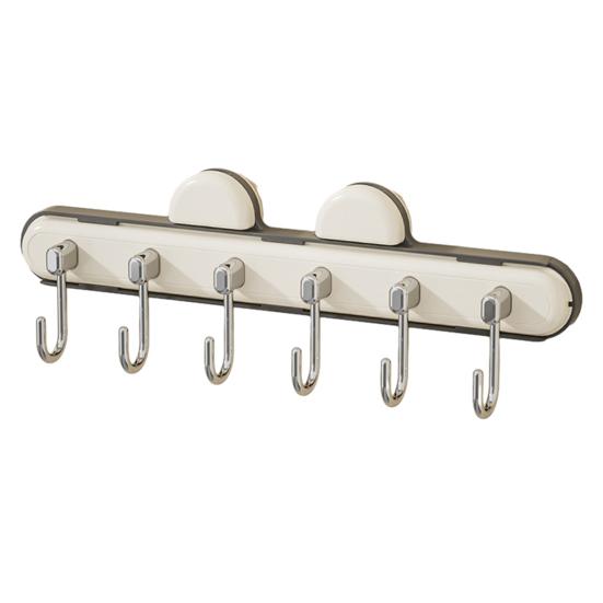 Suction Cup Hook Retractable Design Hanger Strong Load-bearing Simple Installation Bathroom Kitchen Tool Hook Towels Keys Holder