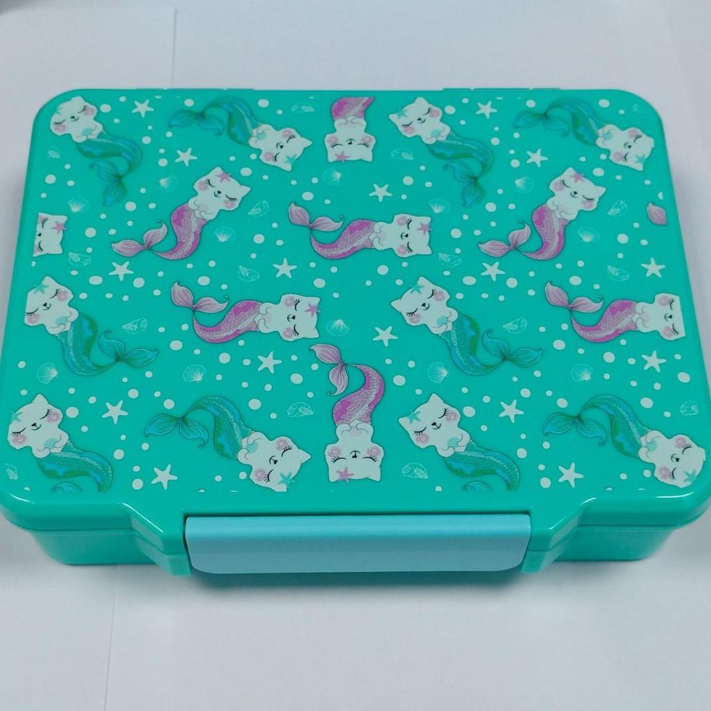 Large Capacity Food-Grade PP Bento Box with Cutlery - Cartoon Design for Students and Kids