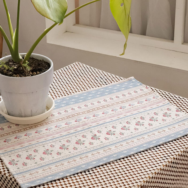 Boen Linen Cotton Table Mat 2 Colors Blue